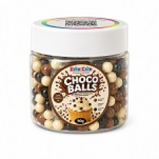 CHOCO BALLS CHOCOLATE LEITE, BRANCO E NEGRO 80G