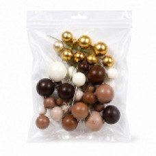 BOLAS DECORATIVAS CHOCOLATE PACK 32 BOLAS DECORATIVAS CHOCOLATE PACK 32
