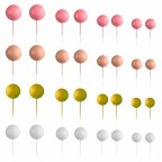 BOLAS DECORATIVAS MIX ROSA PACK 32 BOLAS DECORATIVAS MIX ROSA PACK 32