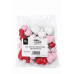 CORAÇÕES DECORATIVOS ROSA, VERMELHOS E BRANCOS PACK 30