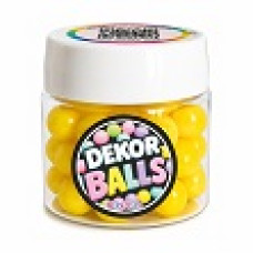 BOLAS DE AÇÚCAR AMARELO PASTEL 14MM