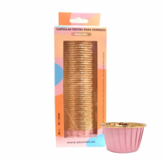CÁPSULAS METÁLICAS ROSA 5CMX4CM PACK 50
