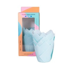 TULIPAS AZUL BEBÉ PACK 50