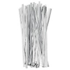 ATILHOS PRATEADOS 7,5CM PACK 50
