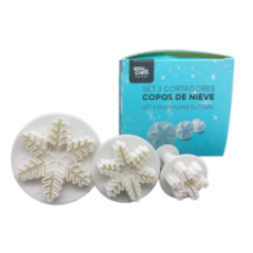 CORTANTES FLOCO DE NEVE PACK 3 AZUCREN